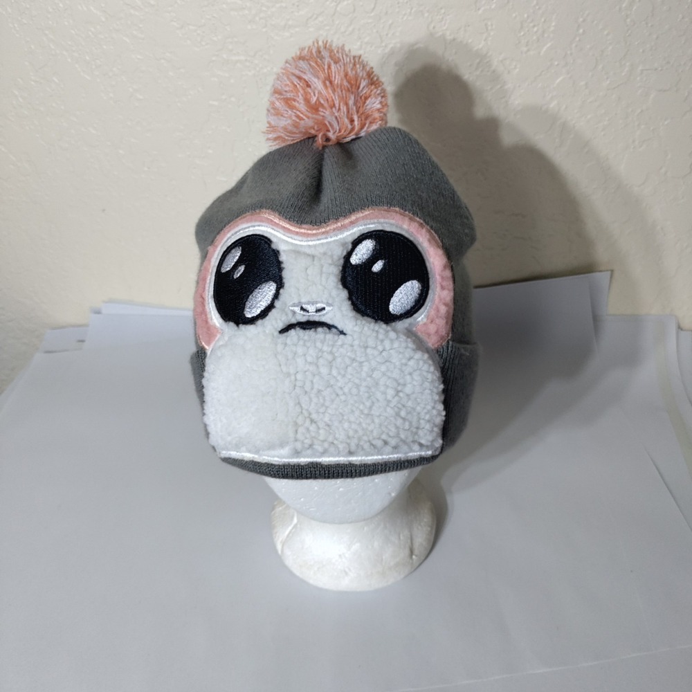 Star Wars Last Jedi PORG Face Pom BEANIE